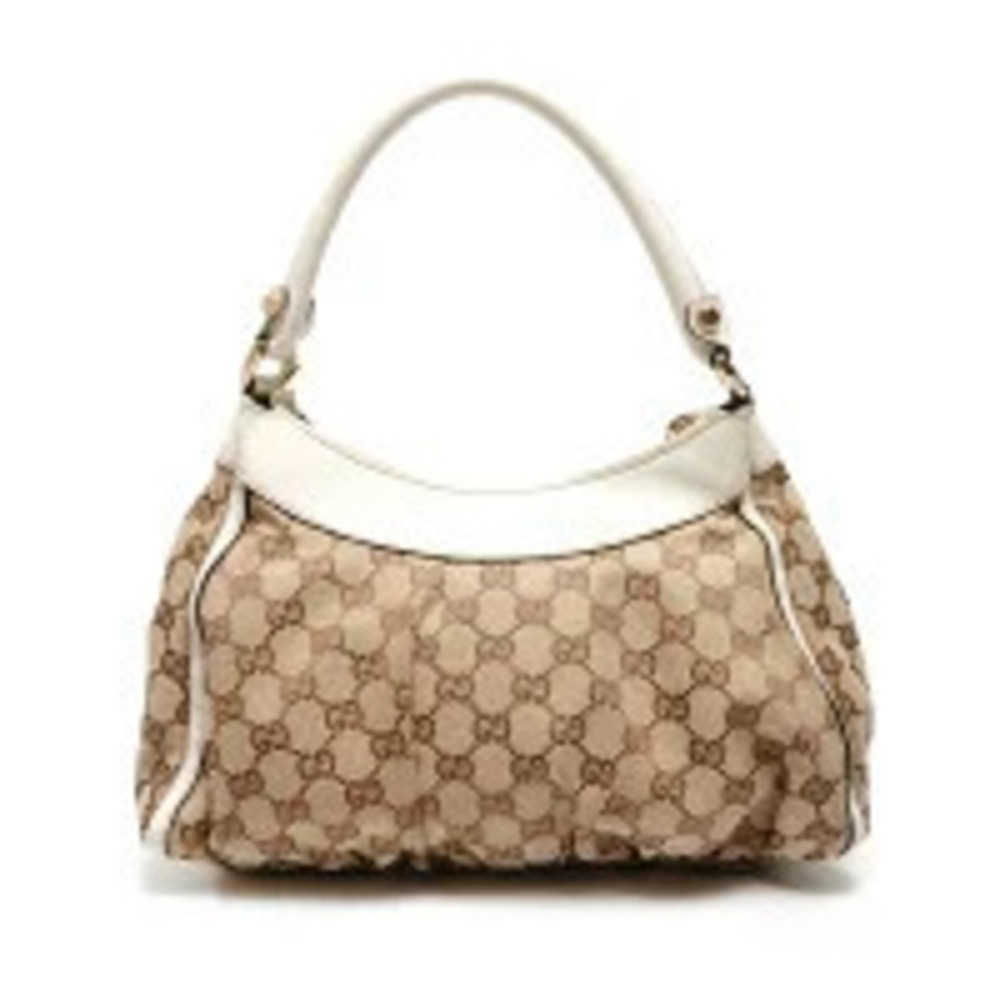 Gucci Canvas Handbag Brown Hobo GG Abbey - Picture 3 of 13